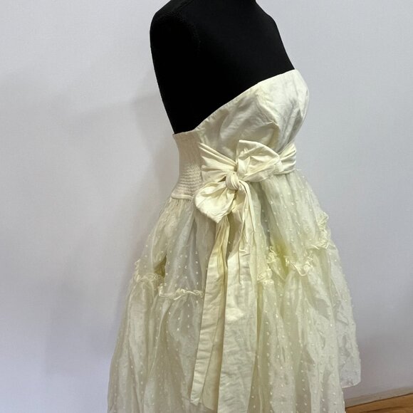 Free People Theo Summer Puff Mini Dress, XL, Yellow, NWT - Picture 9 of 10